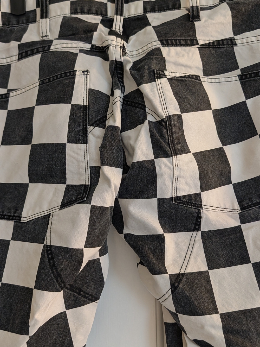 G-Star RAW Black and White Checker Cargo Pants Pharrell Willams Collab - Picture 7 of 14